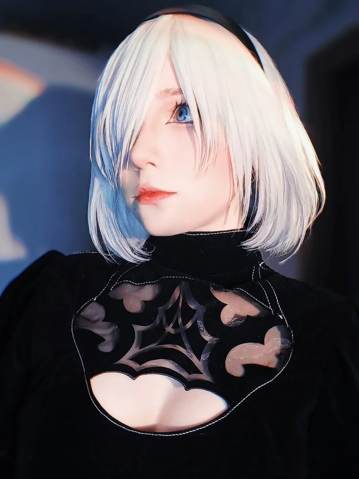 2B из nier automata - Моё, NIER Automata, Yorha unit No 2 type B, Косплей, Девушки, Игры, Боди, Длиннопост, Фотография