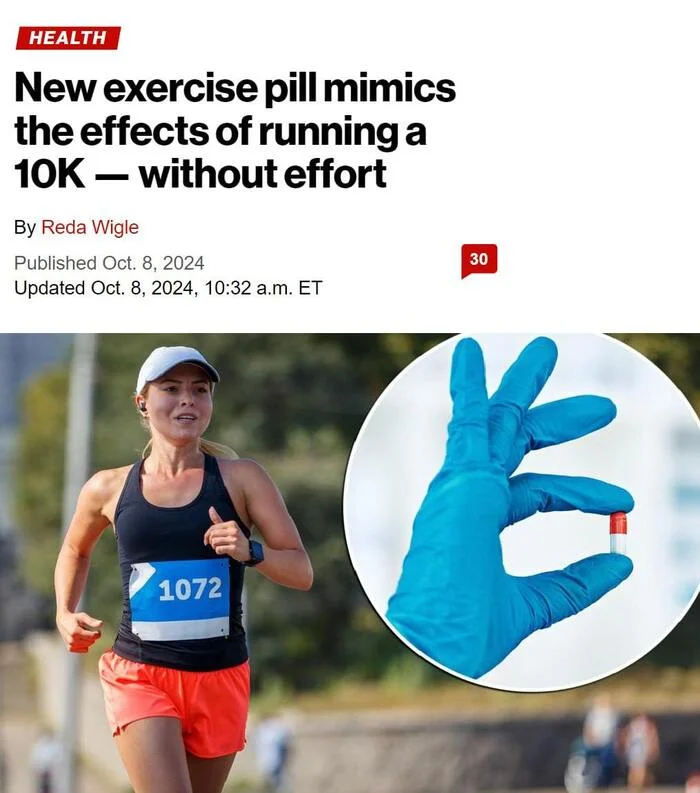 The pill simulates the effect of a 10-kilometer run without effort - Tablets, Run, Health, Denmark, Scientists