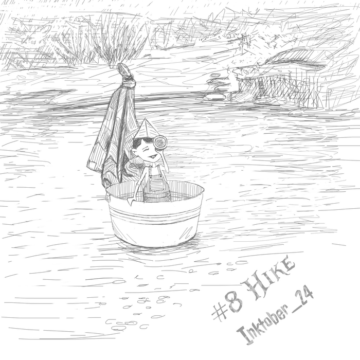 8/31 Hike /  KettliNekly , ,  , Inktober, , , , , , 2D