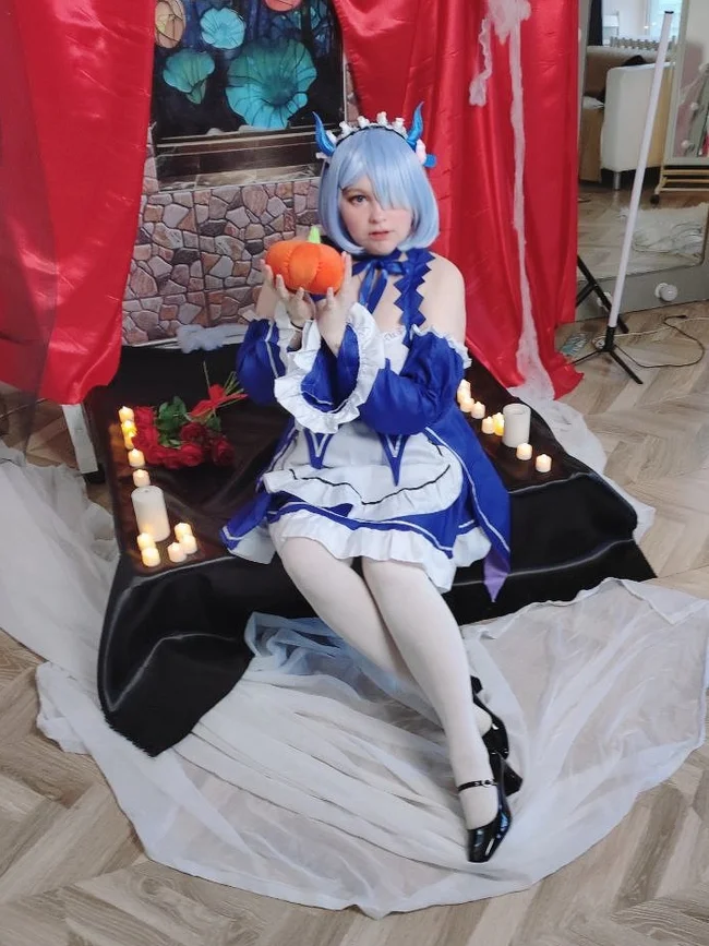 Rem |  беки - Моё, Косплей, Косплееры, Фотография, Костюм, Кавай, Rem (Re:Zero Kara), Длиннопост, Re:Zero Kara