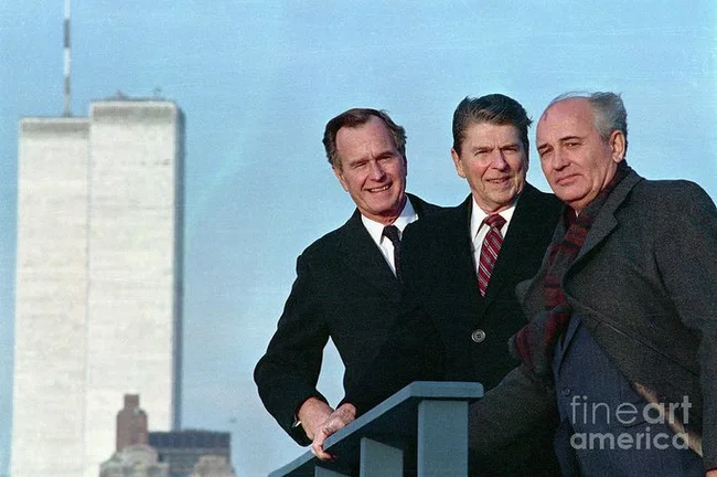 Symbolic - George Bush, Ronald Reagan, Mikhail Gorbachev