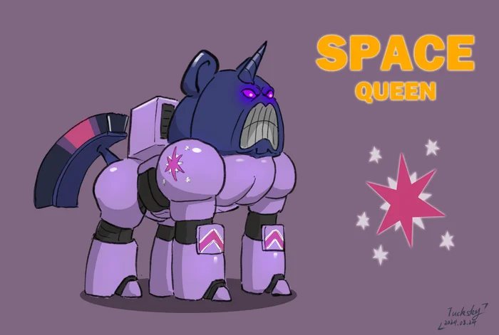 Space queen - My Little Pony, MLP Crossover, Twilight sparkle