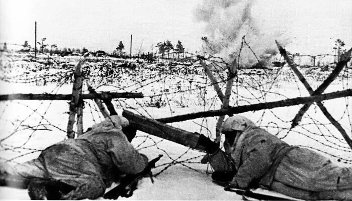 12 января 1943 года - Черно-белое фото, Фотография, Солдаты, Великая Отечественная война, СССР, Ленинградская область, 1943