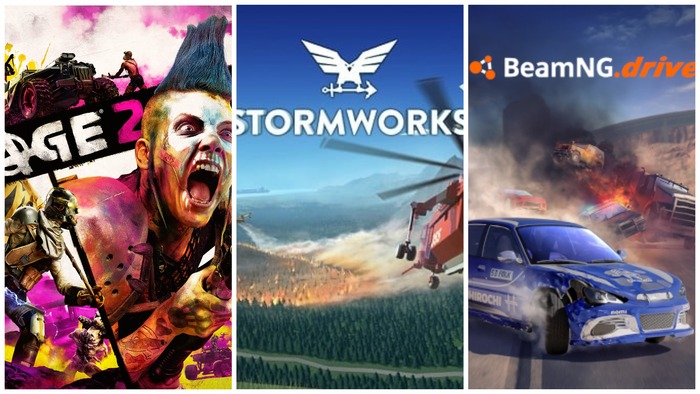        , ,  , ,  , , , , Rage 2, Subnautica, Beamng Drive, Wreckfest, Just Cause 4, Kerbal Space Program,  , 