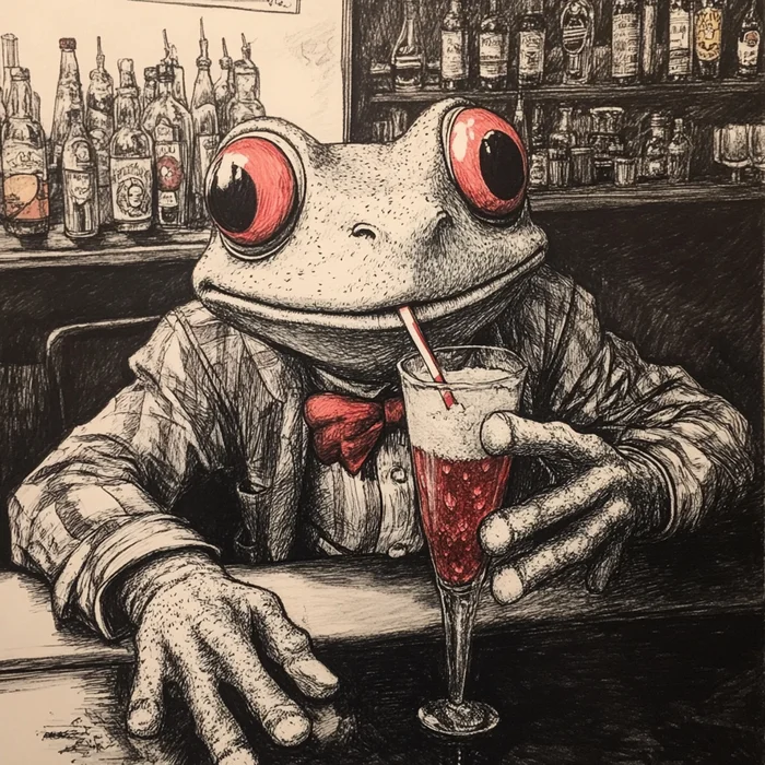 It is wednesday, my dudes - My, Art, Neural network art, It Is Wednesday My Dudes, Wednesday, Frogs