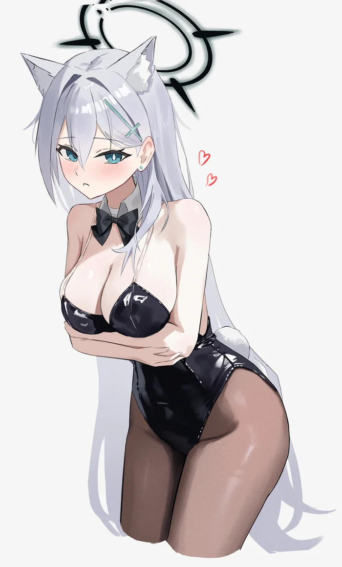 Shiroko - Anime Art, Аниме, Blue archive, Shiroko Terror, Animal Ears, Bunnysuit