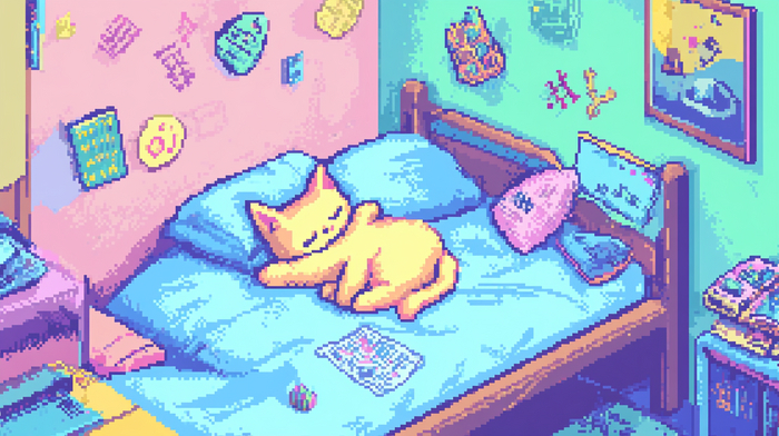 Pixel Art аллегория на усталость