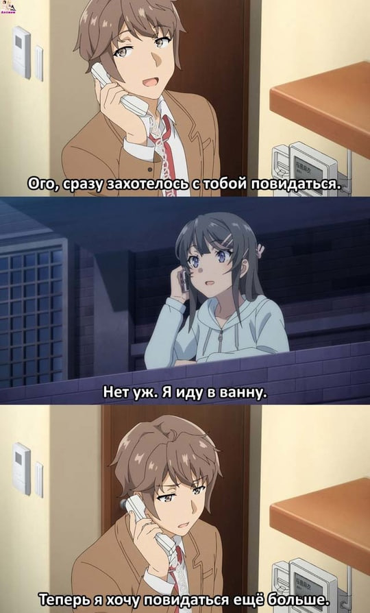 Memes - Anime, Anime memes, Picture with text, Rascal Does Not Dream of Bunny Girl Senpai, Mai Sakurajima, Sakuta Azusagawa