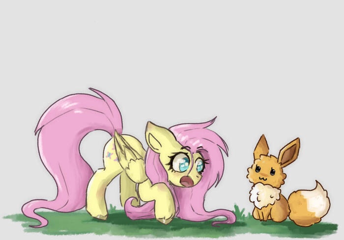   My Little Pony, Ponyart, Fluttershy, MLP Crossover, , 