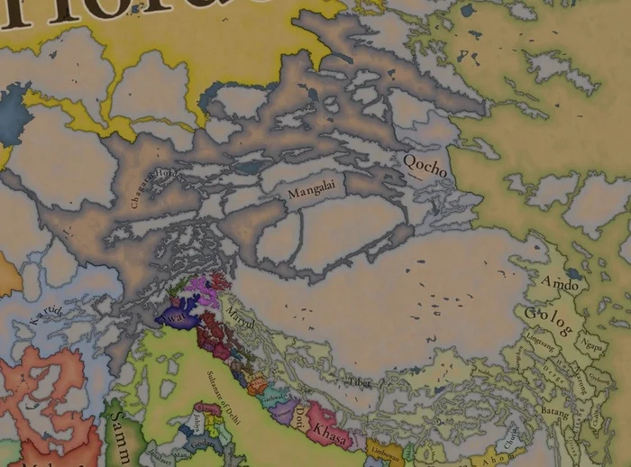 Project Caesar Dev Diary - Tinto Maps #21 - Chagatai and Tibet - Computer games, Paradox Interactive, Translation, Стратегия, Longpost, Text, Development Diary