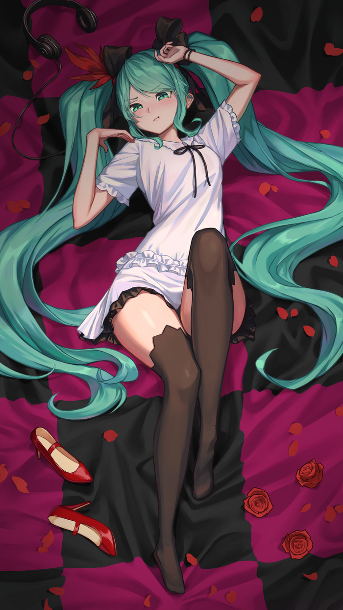 Hatsune Miku #163 , Anime Art, Hatsune Miku, Vocaloid, ,  , -, , , , , , 