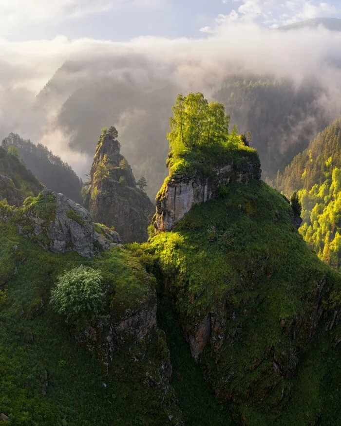 Avatar Rocks on the road from Kislovodsk to Dzhily-Su - The rocks, Nature, Caucasus, The photo