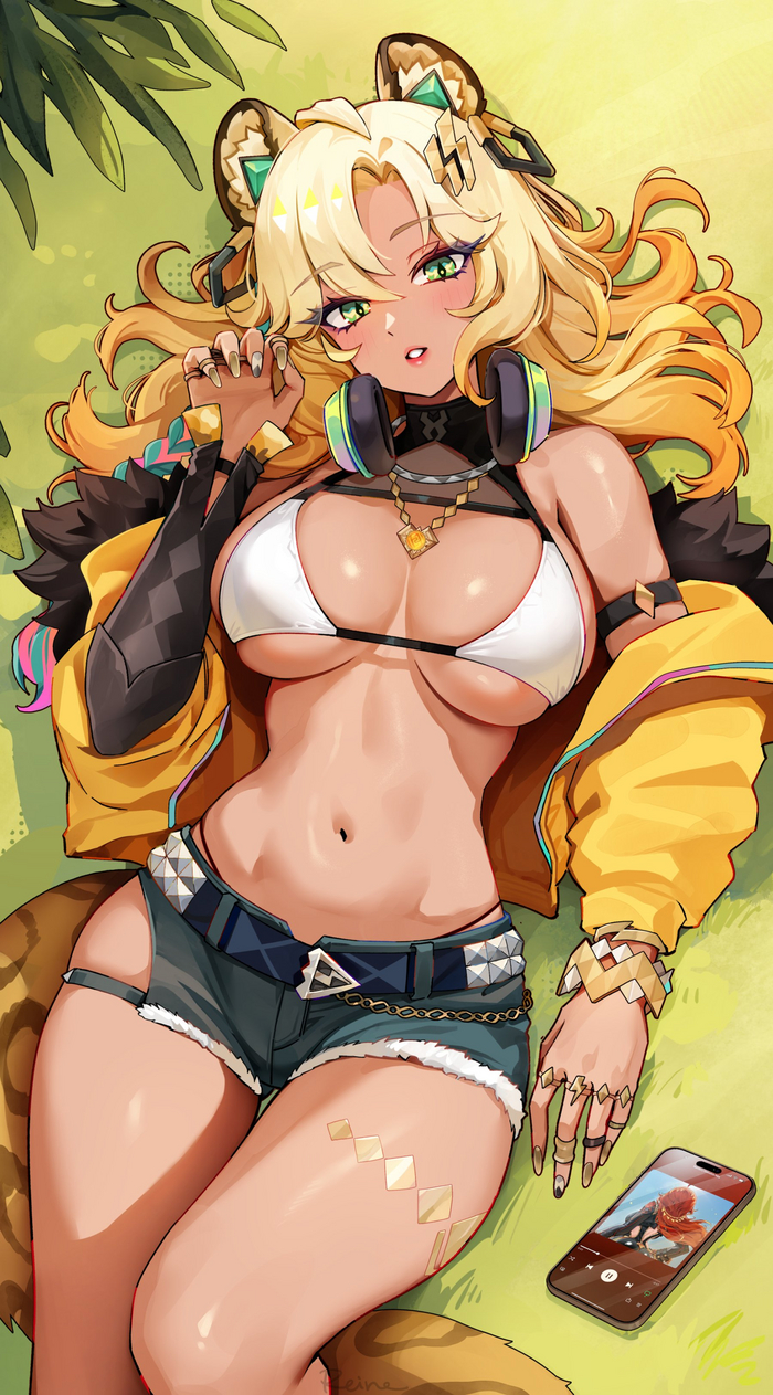 Xilonen Genshin Impact, Xilonen (Genshin Impact), , , , Anime Art, , Foxyreine, , Animal Ears