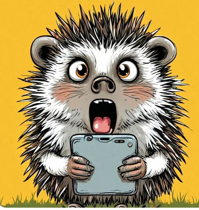 The hedgehog is shocked... - Hedgehog, Shock, Images