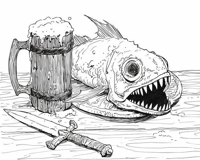 Inktober-2024.  11: Snacks
