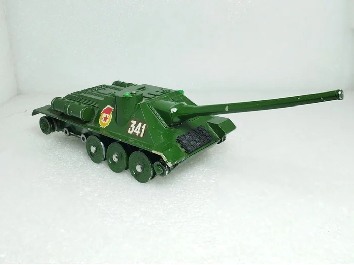 How to Restore a Soviet Model of the SU-100 Self-Propelled Gun Using 3D Printing and Restoration Elements - My, Collecting, Modeling, Scale model, Collection, Painting, the USSR, Made in USSR, Arsenal, Su-100, 1:43, Recovery, Restoration, Serzhik Modelist, 3D modeling, 3D печать, Anycubic, Anycubic Photon, Longpost