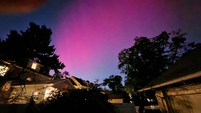 Красная заря над Нью Йорком