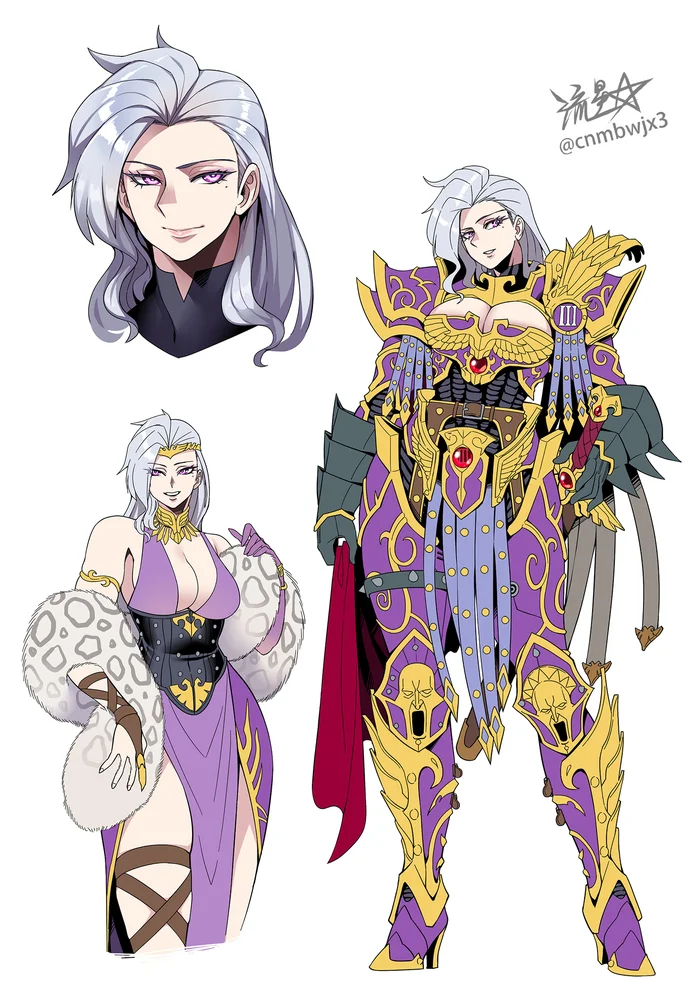 Continuation of the post Fulgrim-chan - Warhammer 40k, Wh Art, Anime art, Fulgrim, Art, Primarchs, Rule 63, Ferrus Manus, Cnmbwjx, Reply to post, Longpost