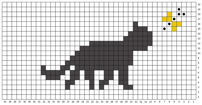 Котика вышиваем "петля в петлю", но можно и жаккардом изобразить