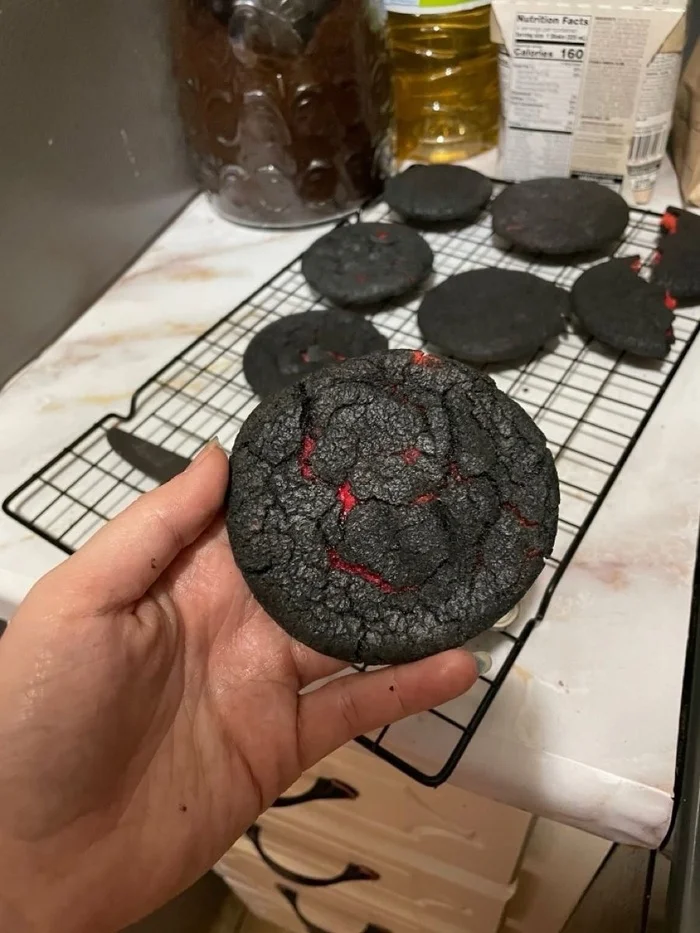 Velvet Lava Cookies - Cookies, Lava, Burnt, Recipe, Longpost