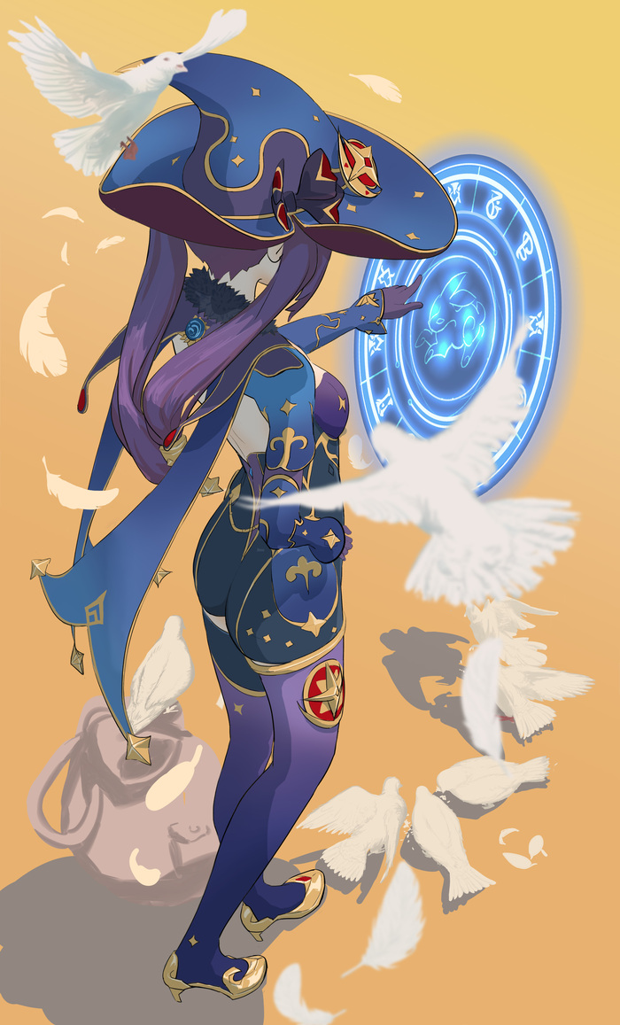 Мона колдует