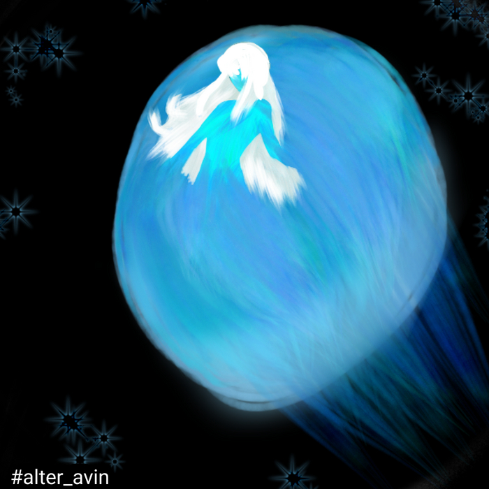 Это одна из первых работ в данном стиле и единственная, которая осталась у меня.