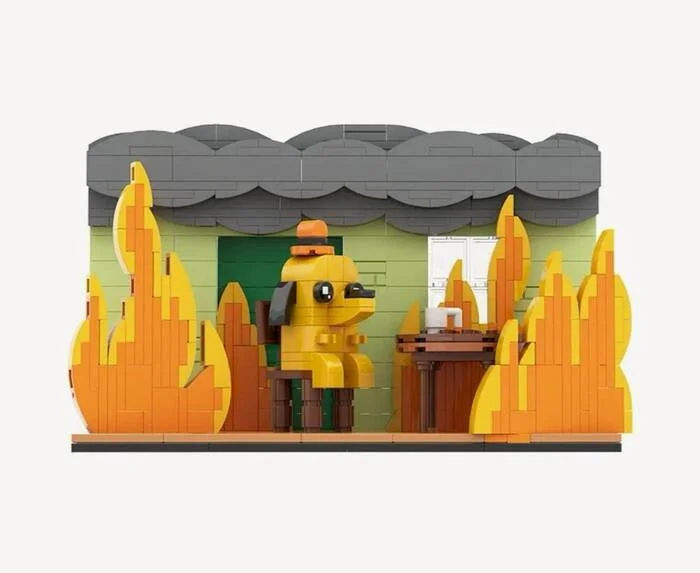 Мем «This is fine» теперь конструктор - This is Fine, Мемы, Конструктор, Маркетплейс, LEGO, Длиннопост