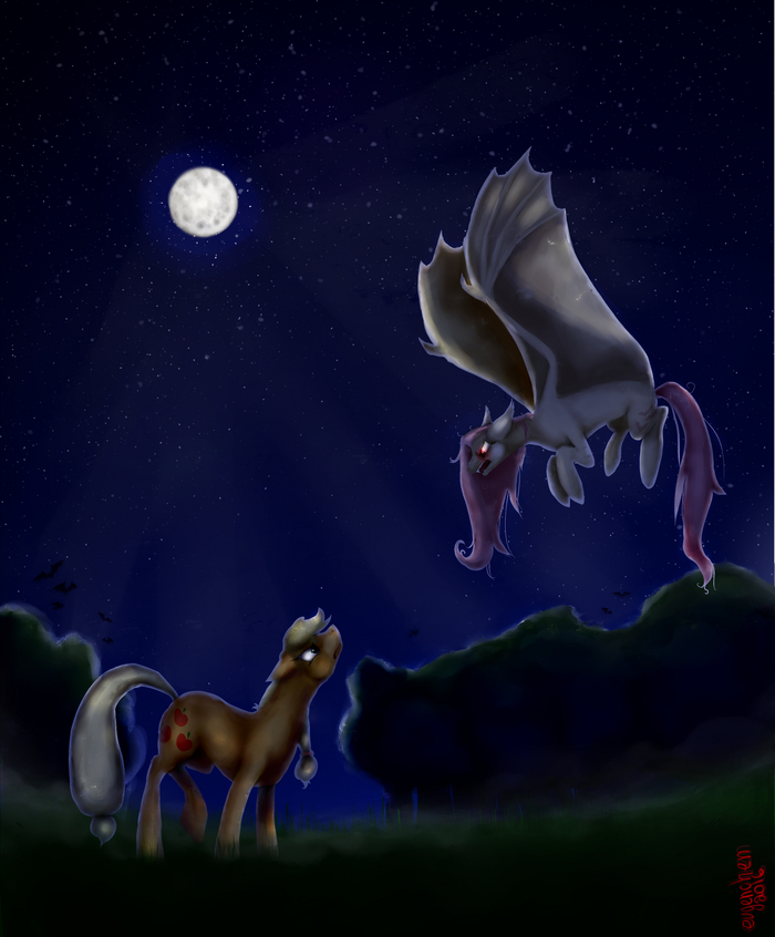    ! My Little Pony, Applejack, Flutterbat