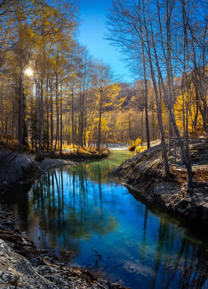 Autumn - My, Autumn, Khabarovsk region, Water, Nature, River, Forest, The photo