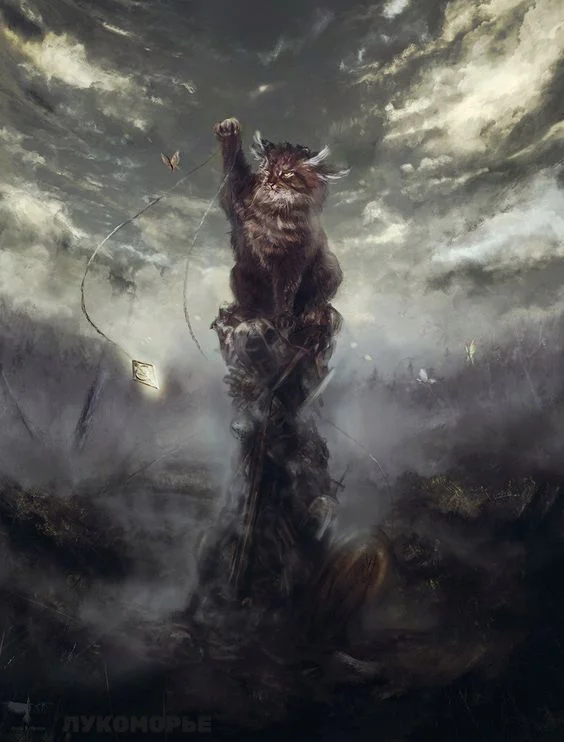 Cat - Bayun - Mythology, Slavs, Paganism, Russian tales, Epics, Myths, cat, Rus, Literature, Тайны, Story, Monster, Demon