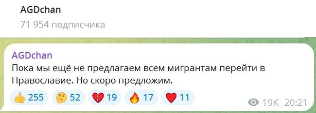 Православие или...? - Политика, Александр Дугин, Мигранты, Православие, Telegram (ссылка)