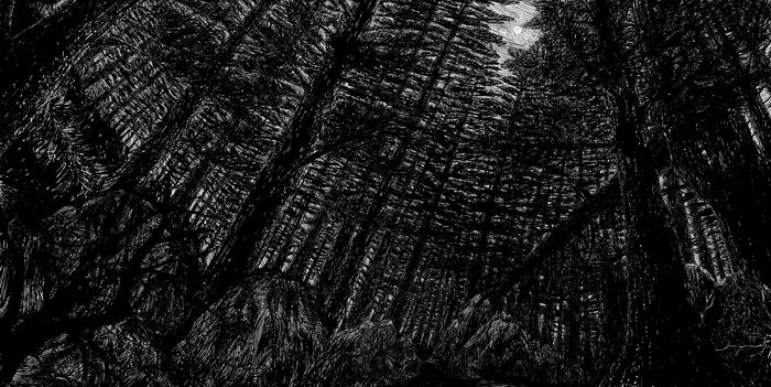 Magic Forest - Anime, Anime art, Touhou, Kirisame marisa, Alice margatroid, Shanghai Doll, Star Sapphire, Sunny Milk, Luna Child, Monochrome, Longpost