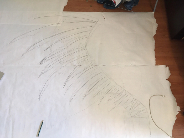 Крылья это отдельная боль этого костюма