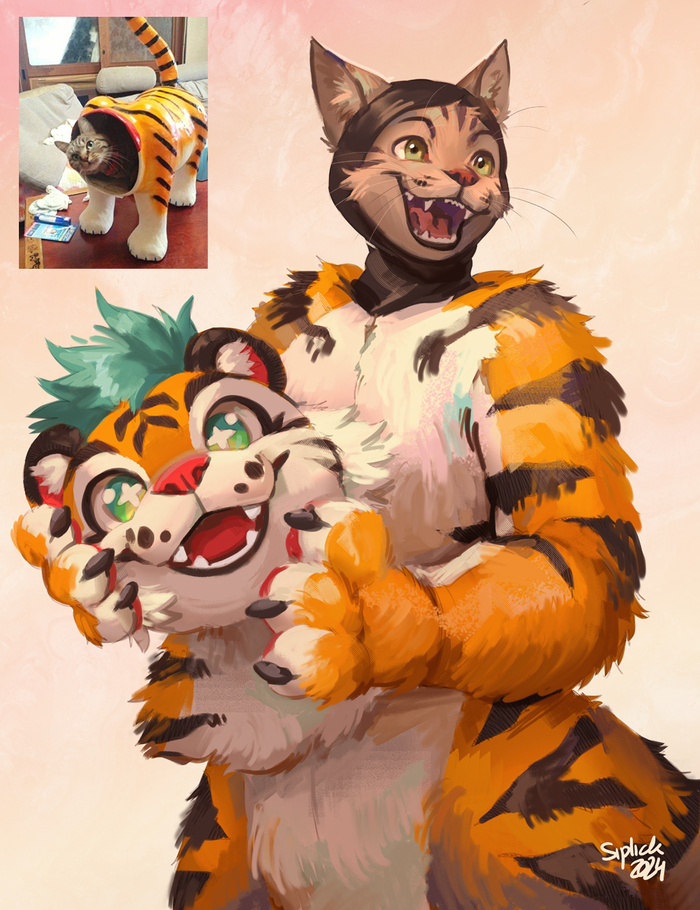     , , Siplickishida, Furry Tiger, Furry Cat, Furry Feline, Furry Art, 