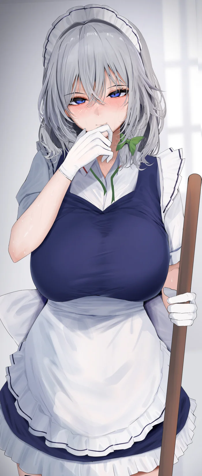 Izayoi Sakuya - Touhou, Izayoi Sakuya, Art, Anime art, Anime, Housemaid, 258n, Longpost