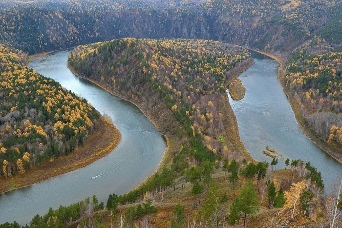 Река Мана, Красноярский край - Осень, Река, Красноярский край, Фотография, Природа, Природа России