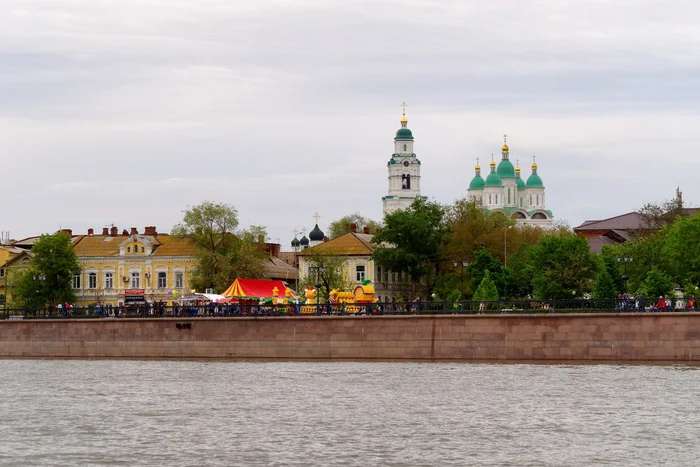 View of Astrakhan from the Volga - My, The photo, May, Astrakhan, Volga river, Longpost