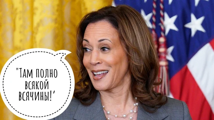 Kamala Harris is simple words + maniacal laughter - My, Memes, Picture with text, Politics, Politicians, Kamala Harris, Performance, USA, Arizona, Longpost, Translation