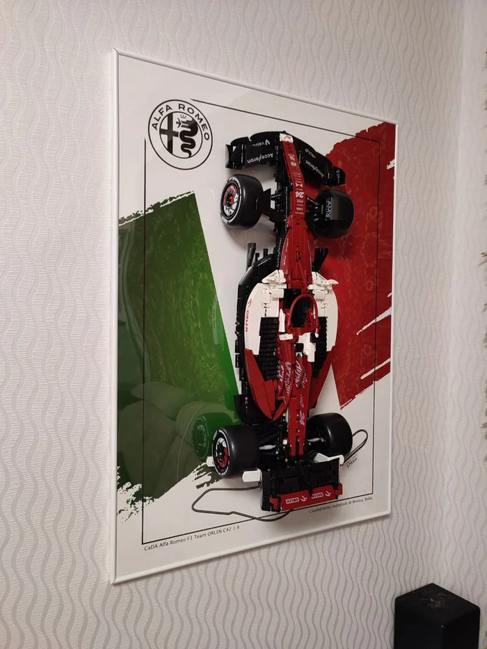 CaDA Alfa Romeo F1 - My, Lego technic, Chinese constructor, Analogue, Lego, Art object, Hobby, Creation, Design, Interior Design, Longpost