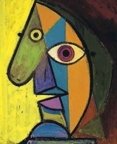 Anyo Anishe - sketched Picasso on didge canvas - that's some digital cubism... - Picture with text, Images, Picasso, Art, Modern Art, Longpost