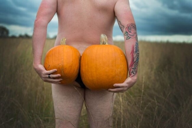 Vegetable debauchery - Memes, Humor, Pumpkin, Men, Laughter (reaction), Fun, Field, Halloween, Longpost, Autumn, PHOTOSESSION, Self-irony, Repeat, The photo, A selection