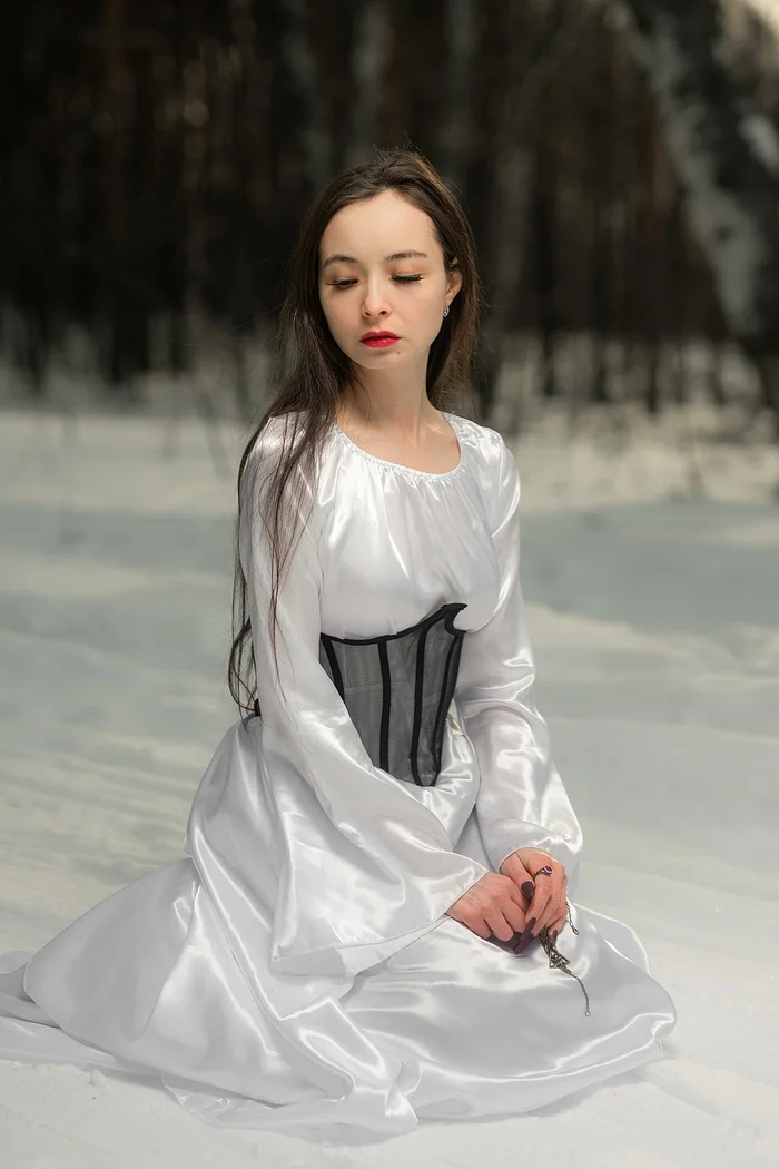 Good morning - My, The photo, Fashion model, Photographer, Good morning, Forest, Snow, Beautiful view, PHOTOSESSION, Longpost