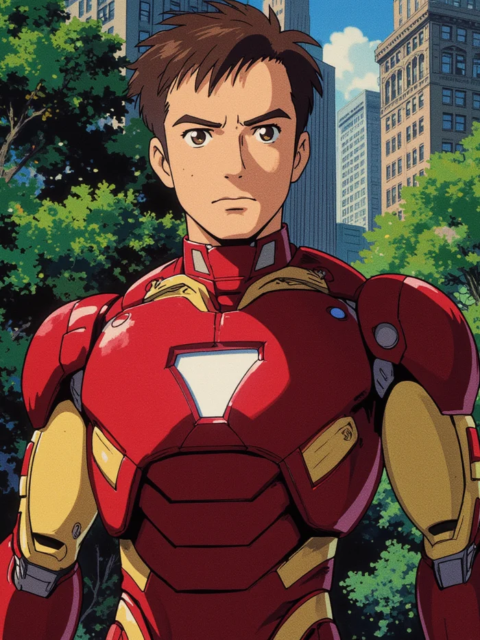 Marvel Characters in 90s Anime Style - My, Нейронные сети, Neural network art, Flux, Stable diffusion, Marvel, Retro, iron Man, Spiderman, Deadpool, Wolverine (X-Men), Doctor Strange, Thor, Hulk, Captain America, Anime, Longpost