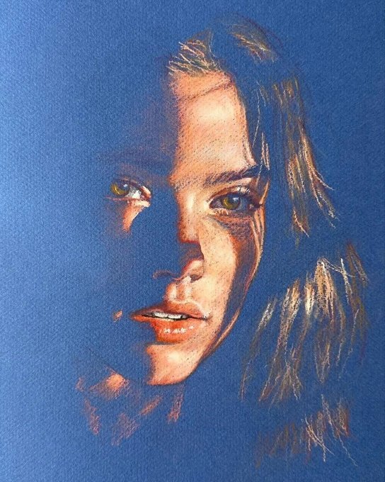 Автор Питер Штальдер (Peter Stalder),пастель на тонированной бумаге