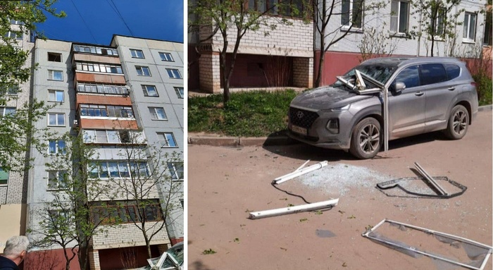 Припарковал машину во дворе и на него упало лестничное окно. Кто ответит?