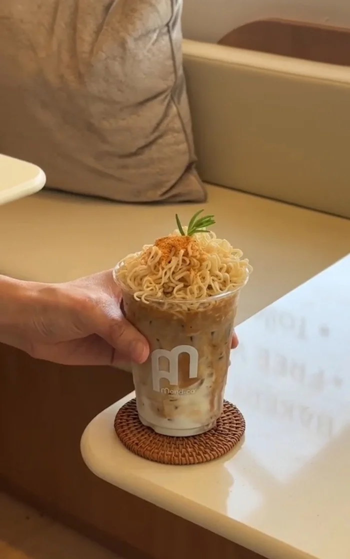 Iced Ramen Latte - Recipe, Noodles, Doshirak, Coffee, Ramen, Longpost