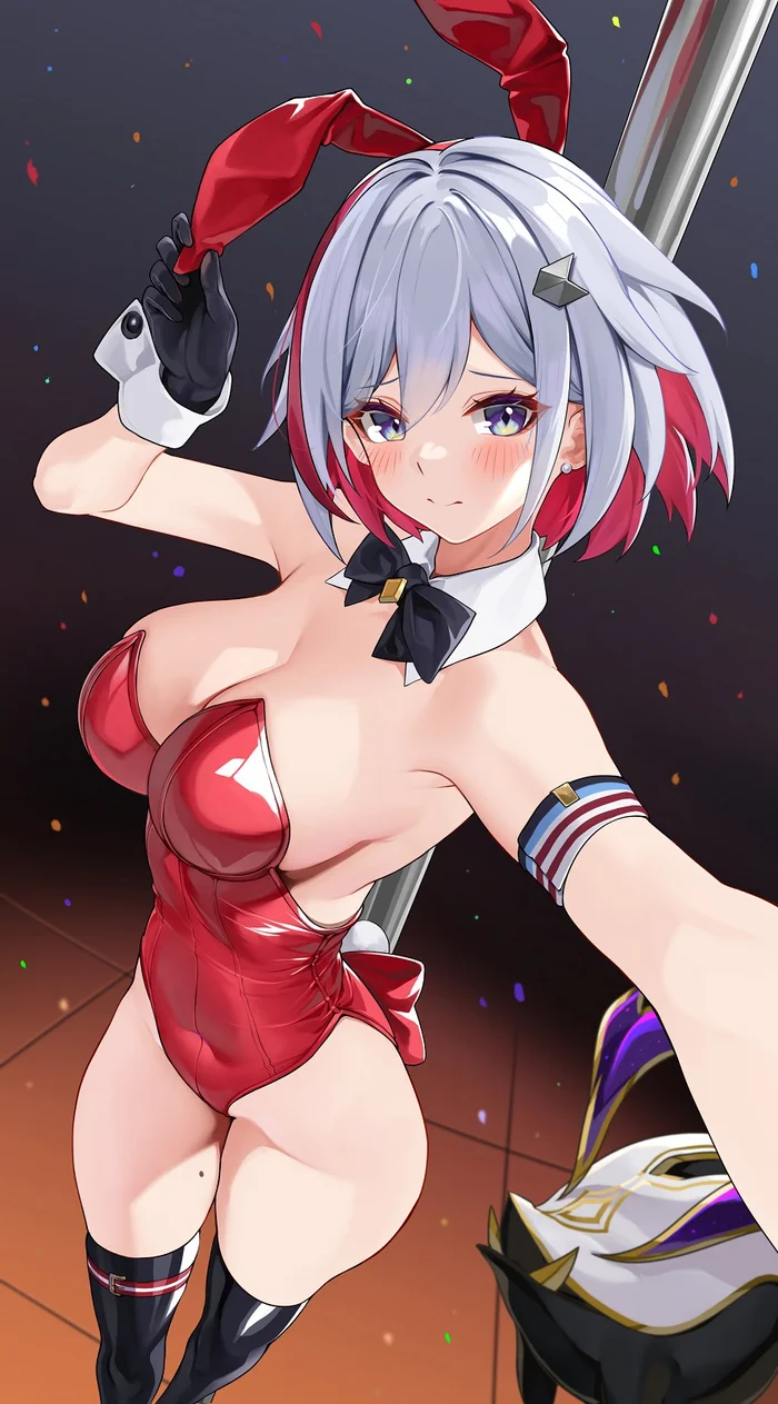 Topaz - Anime Art, Honkai: Star Rail, Topaz (Honkai: Star Rail), Bunnysuit, Длиннопост