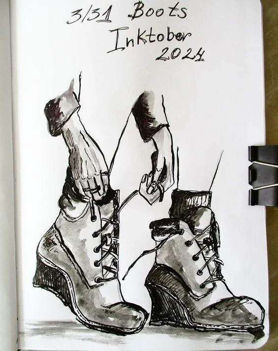 3-6/31 Inktober 2024 - My, Creation, Inktober, Writober, Painting, Sketchbook, Longpost