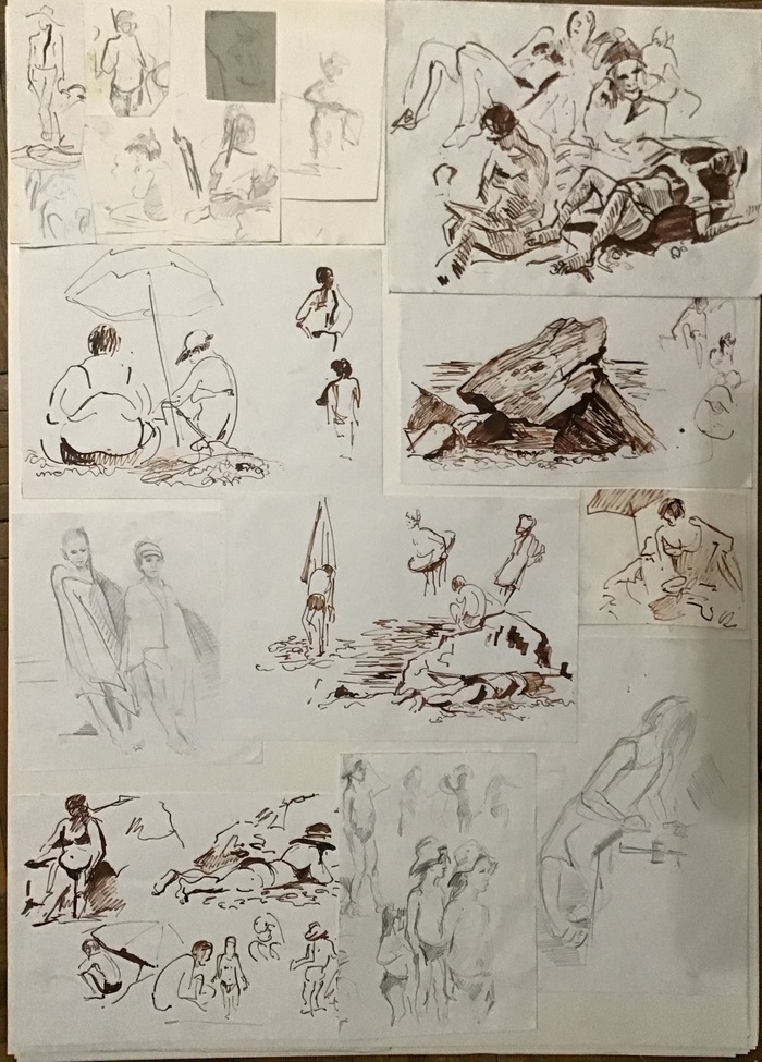 Наброски с загорающих