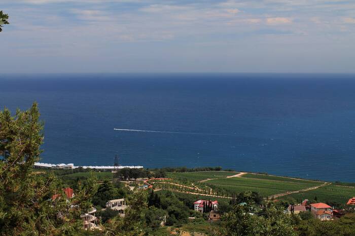 From the observation deck - My, Nature, Crimea, The photo, Sea, Black Sea